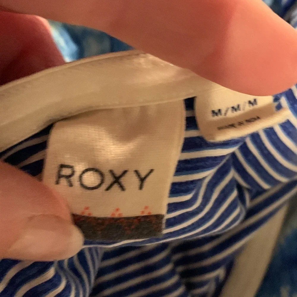 Cupshe Bikini Blue/White Size 10 Roxy mini Dress Tie Dye Medium